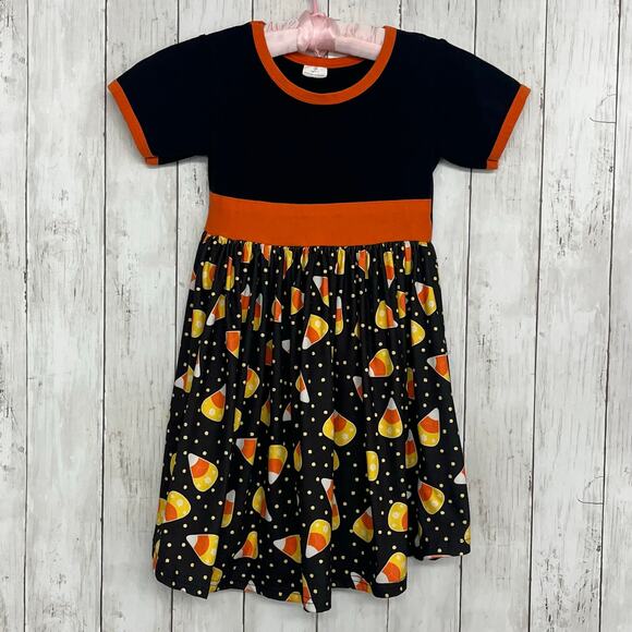 Girls 6-7 Halloween Christmas 11 Piece Dress PJ Pant Shirt Bundle Pumpkins - Picture 5 of 13